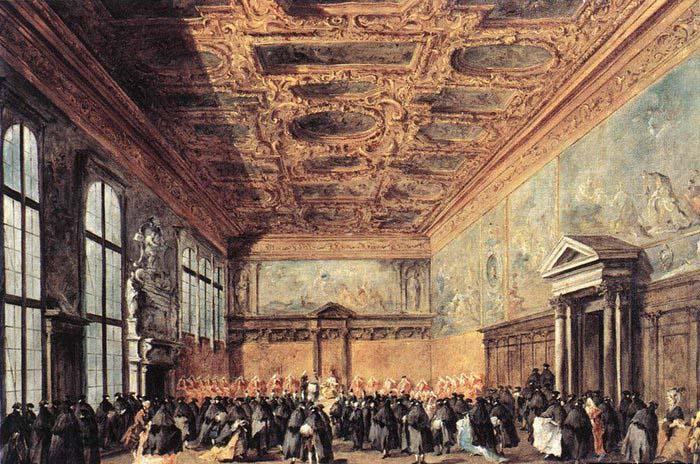 GUARDI, Francesco Audience Granted by the Doge Germany oil painting art